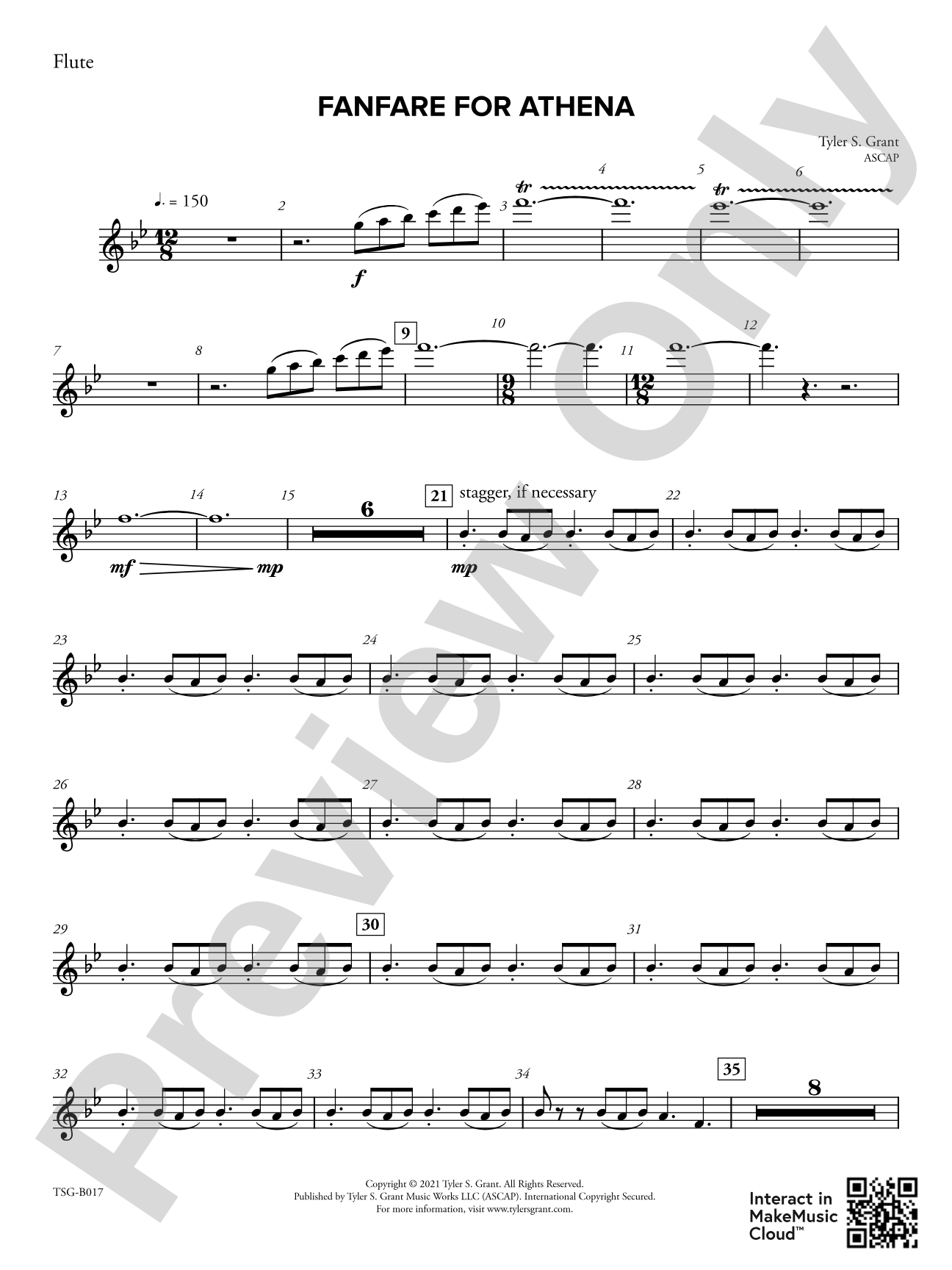 Fanfare for Athena: 1st Flute