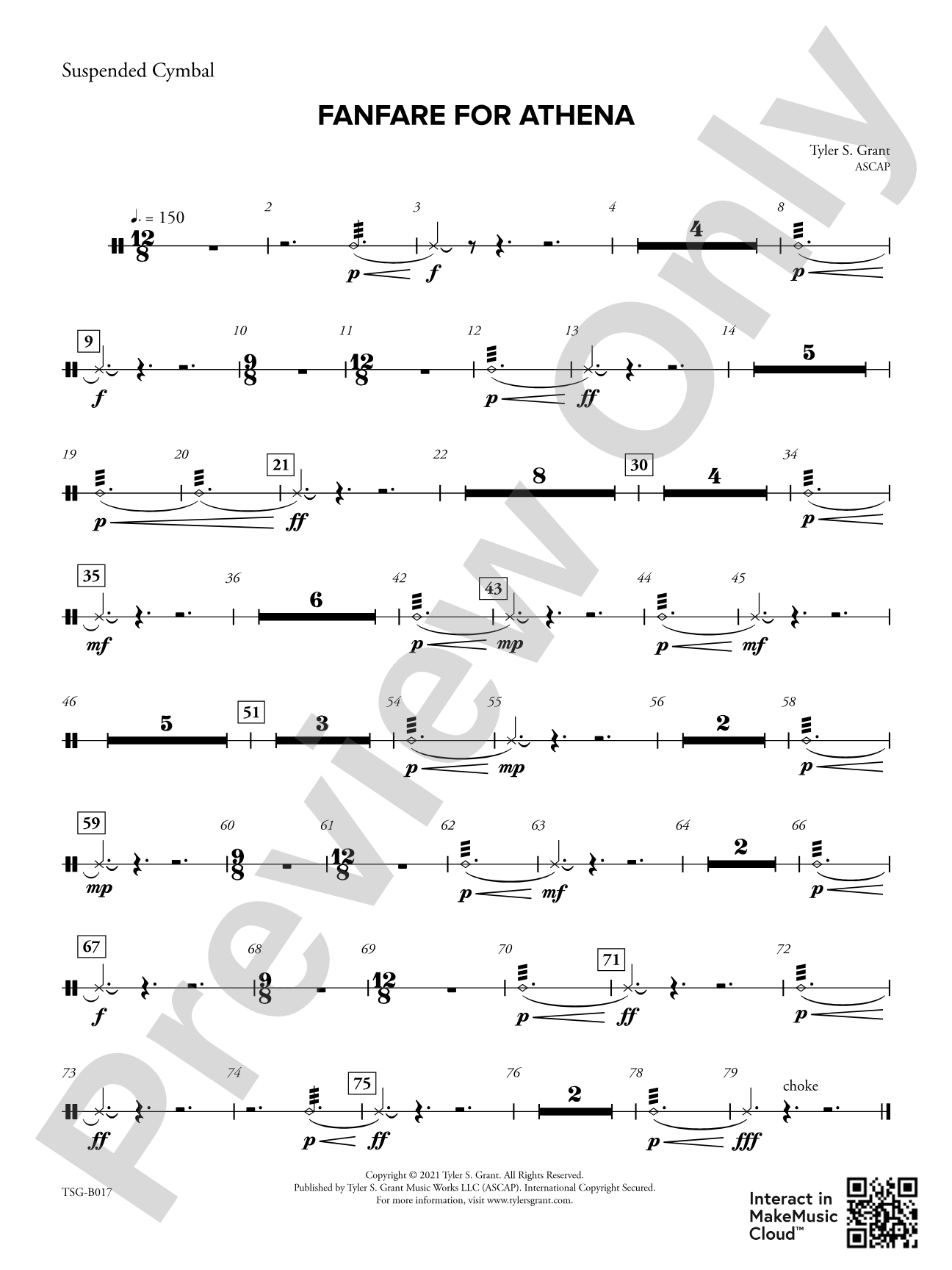 Fanfare for Athena: Suspended Cymbal
