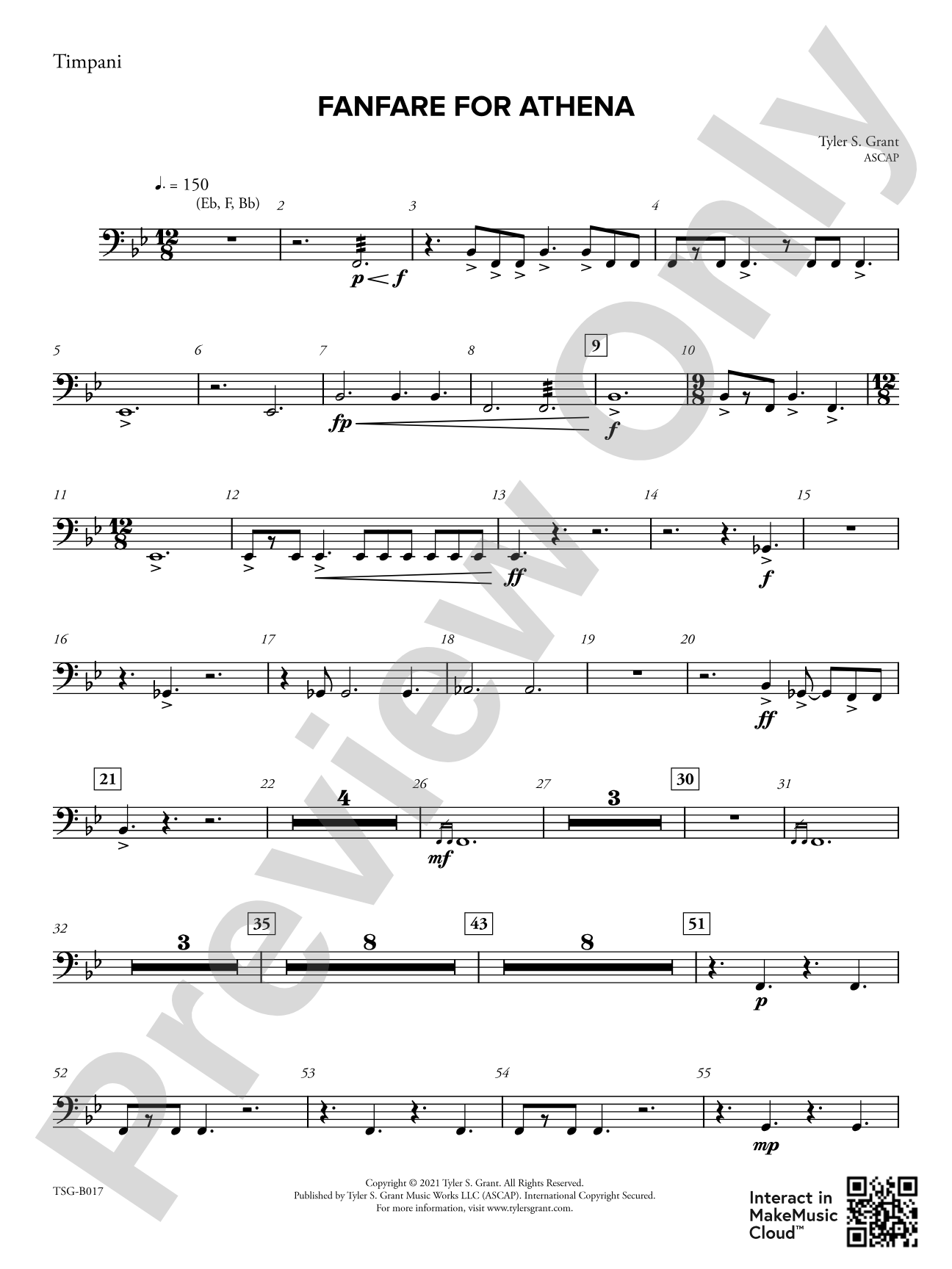 Fanfare for Athena: Timpani