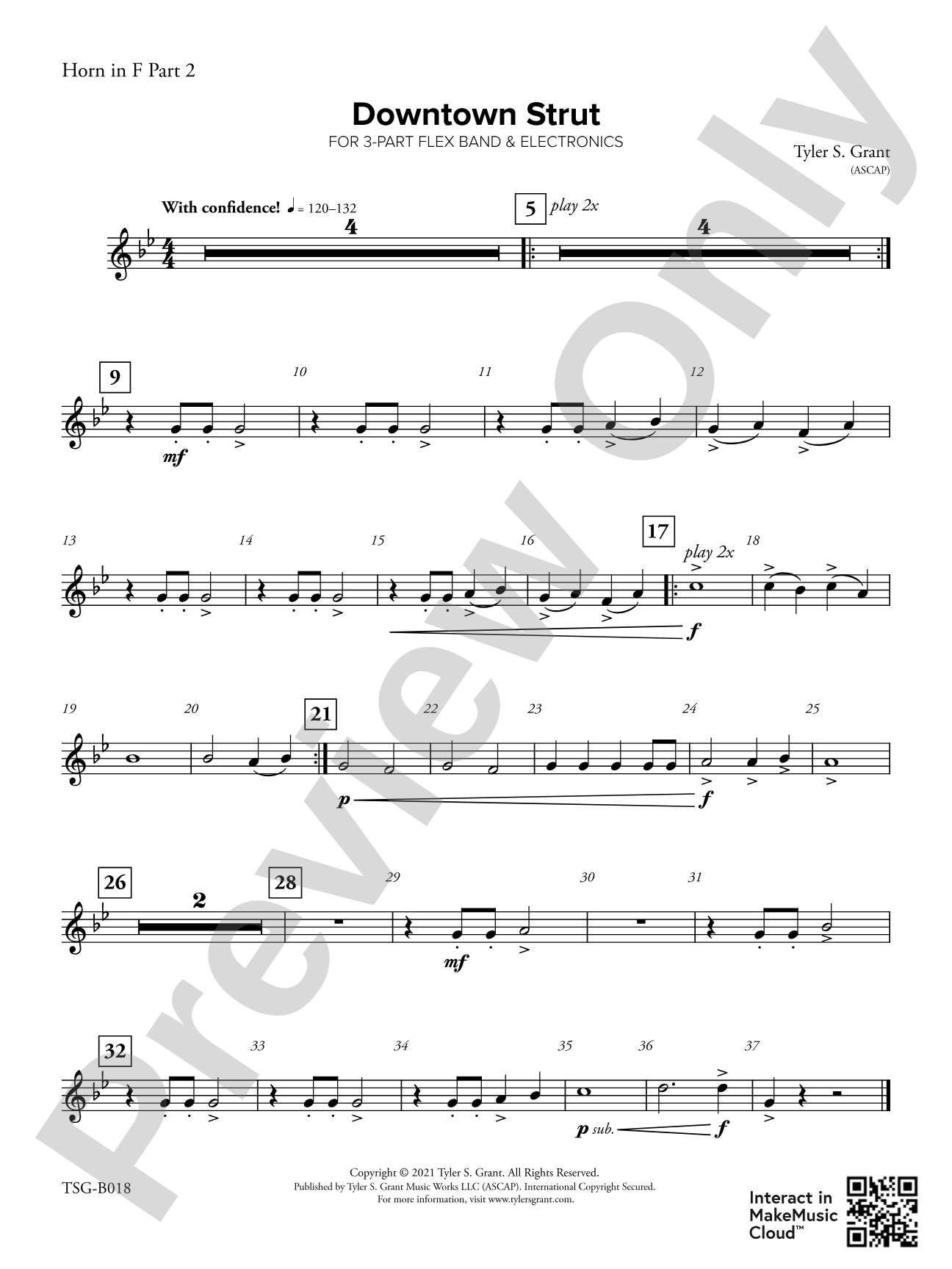 Downtown Strut: Part 2 - Horn in F