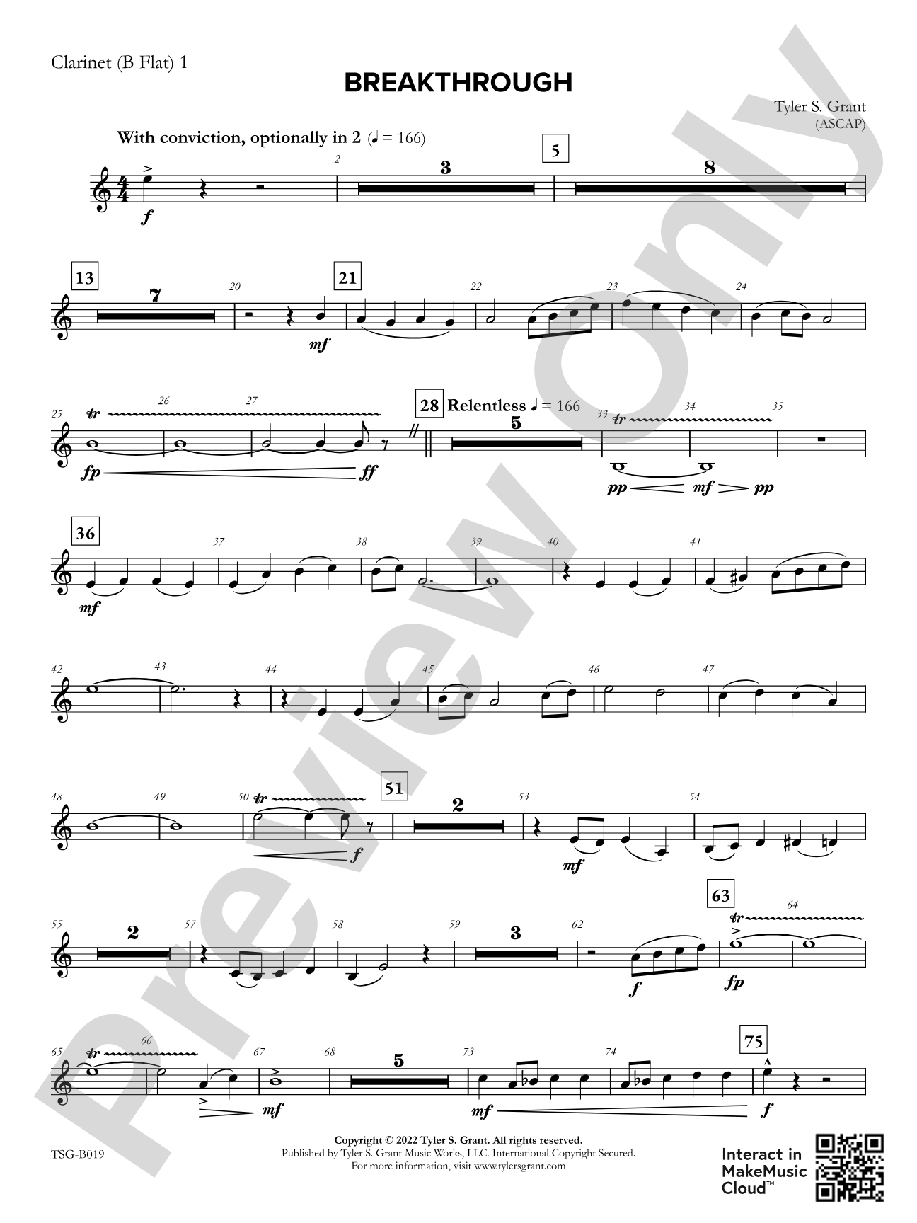 Breakthrough: 1st B-flat Clarinet