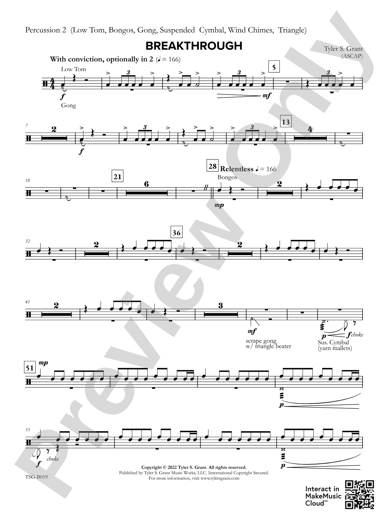 Breakthrough: 2nd Percussion