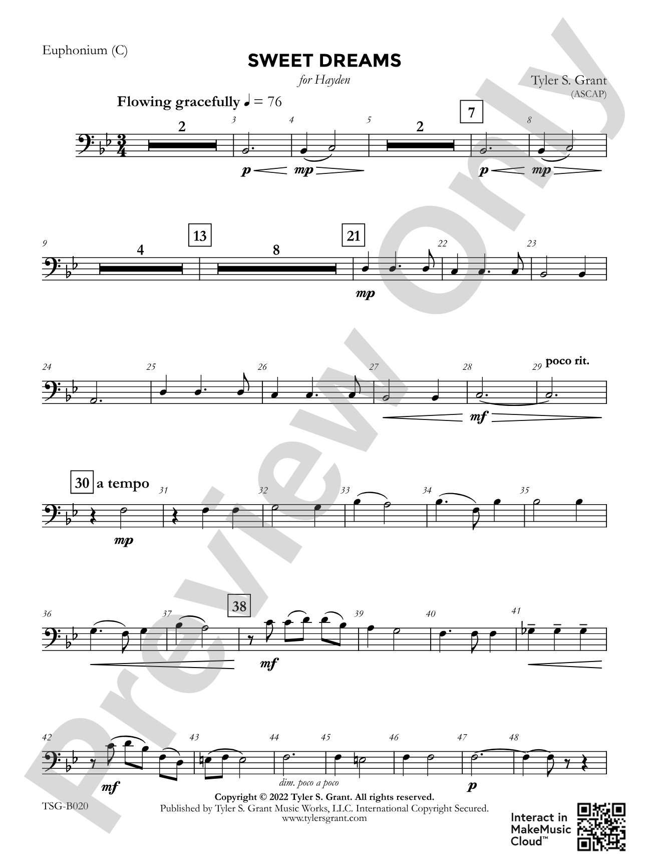 Sweet Dreams: Baritone B.C.