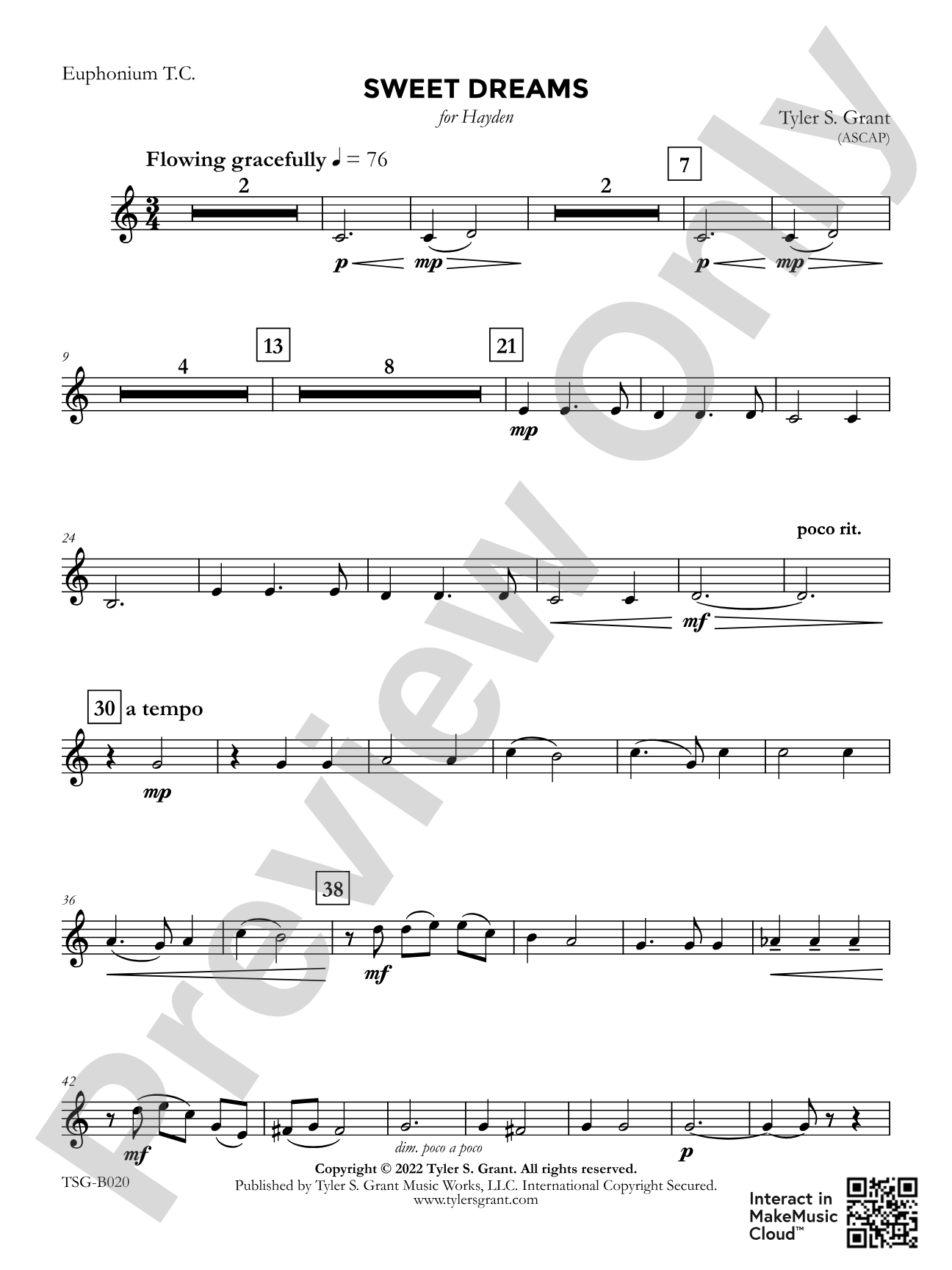 Sweet Dreams: Baritone T.C.