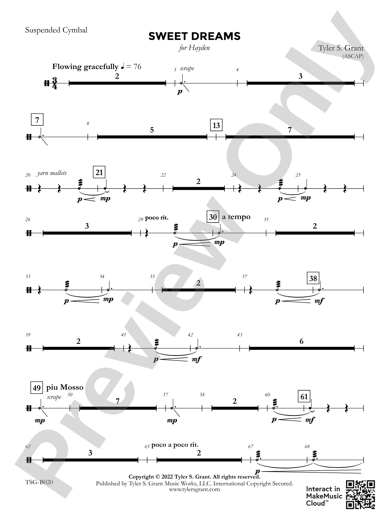 Sweet Dreams: Suspended Cymbal