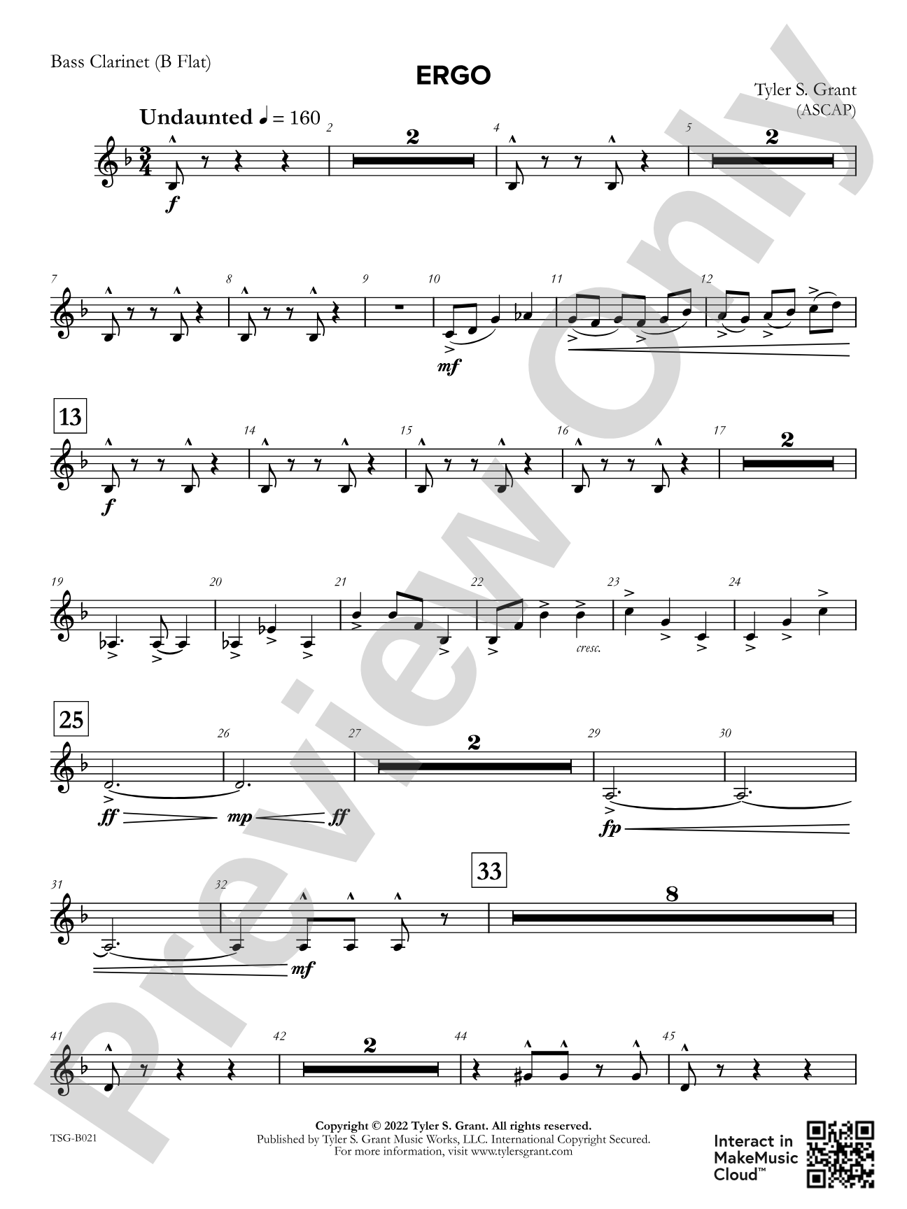 Ergo: Bass Clarinet