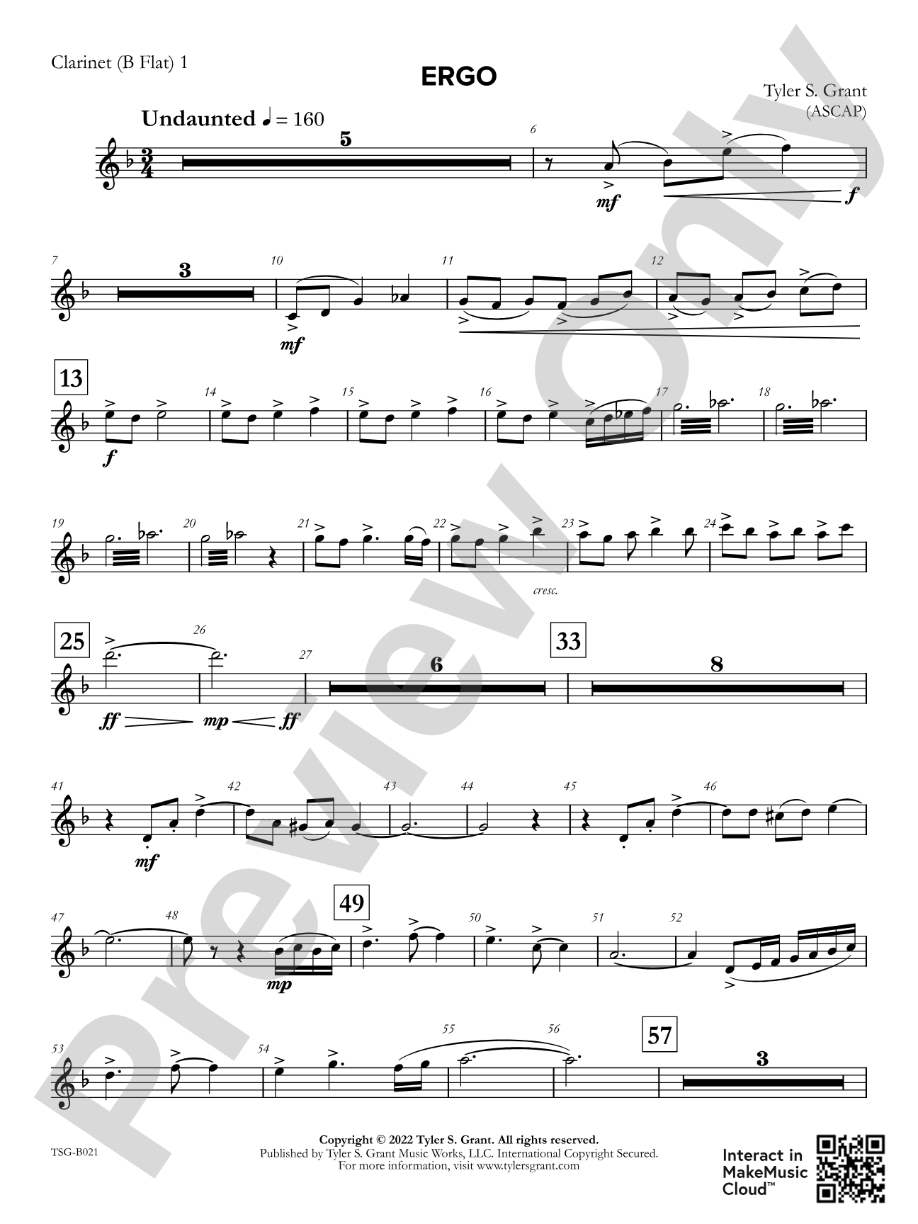 Ergo: 1st B-flat Clarinet