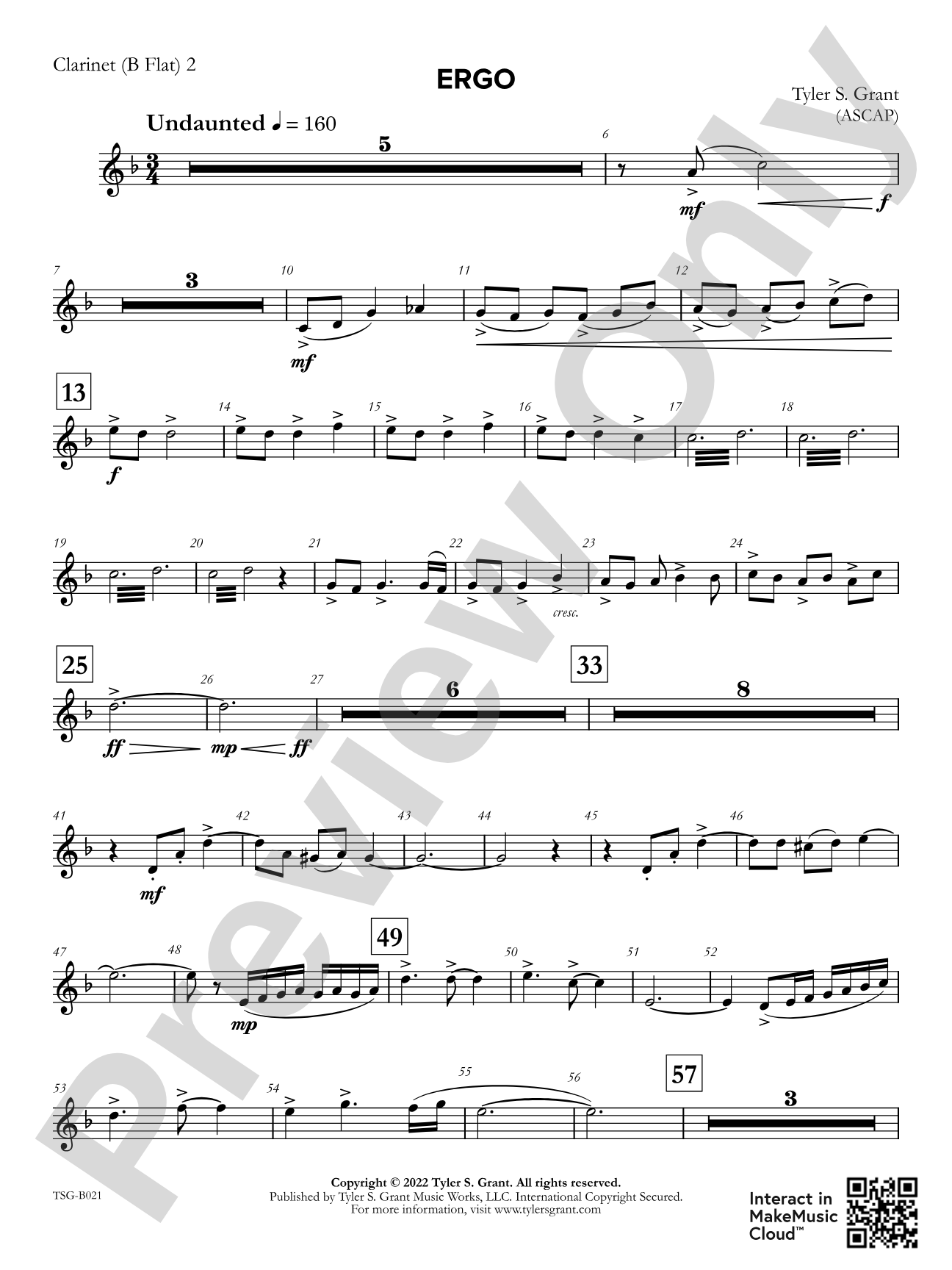 Ergo: 2nd B-flat Clarinet