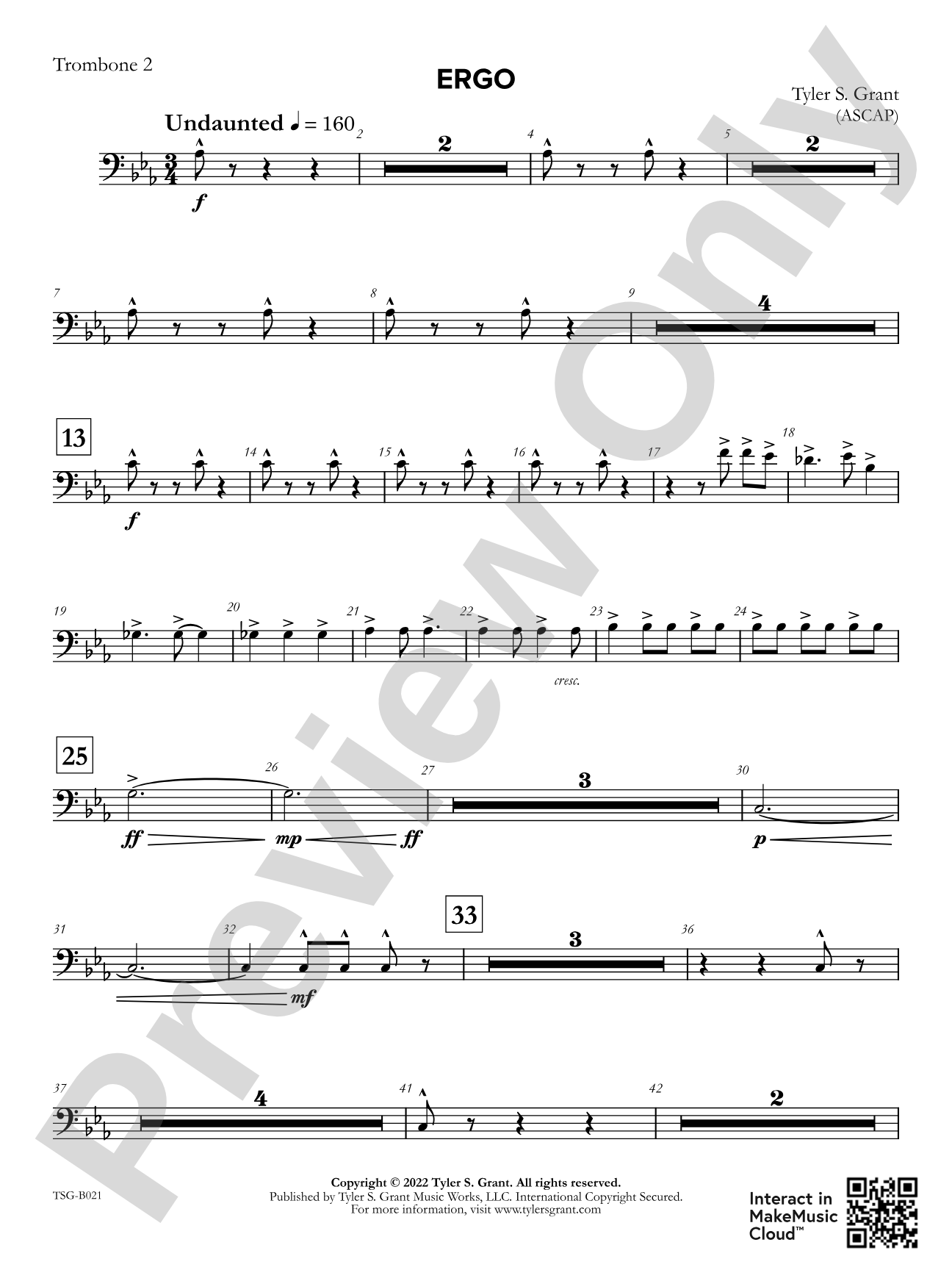 Ergo: 2nd Trombone