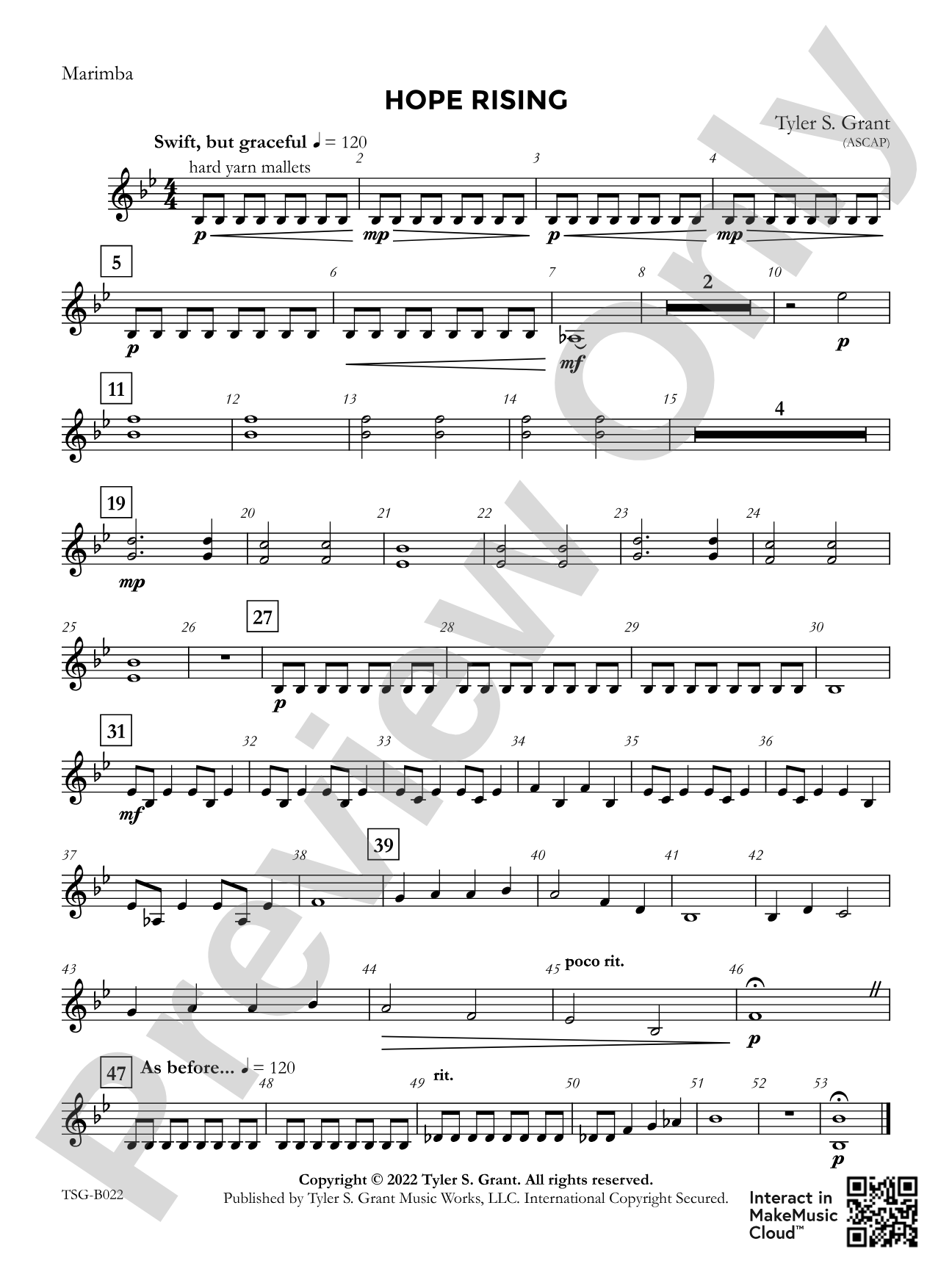 Hope Rising: Marimba