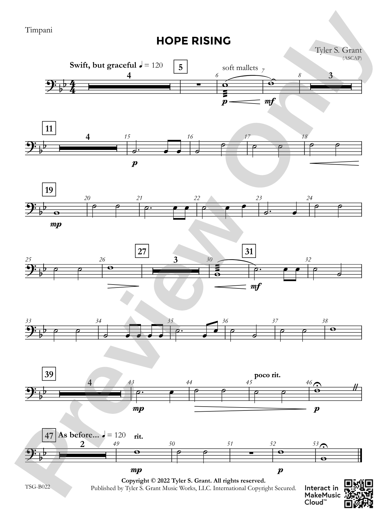 Hope Rising: Timpani