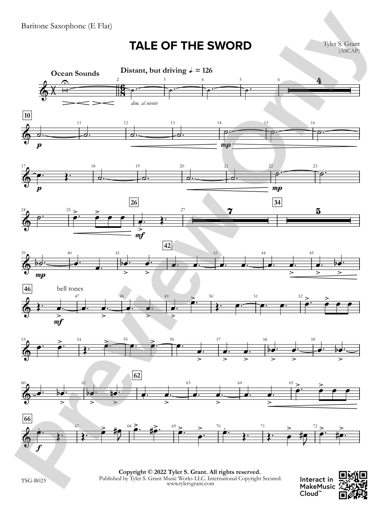 Tale of the Sword: E-flat Baritone Saxophone