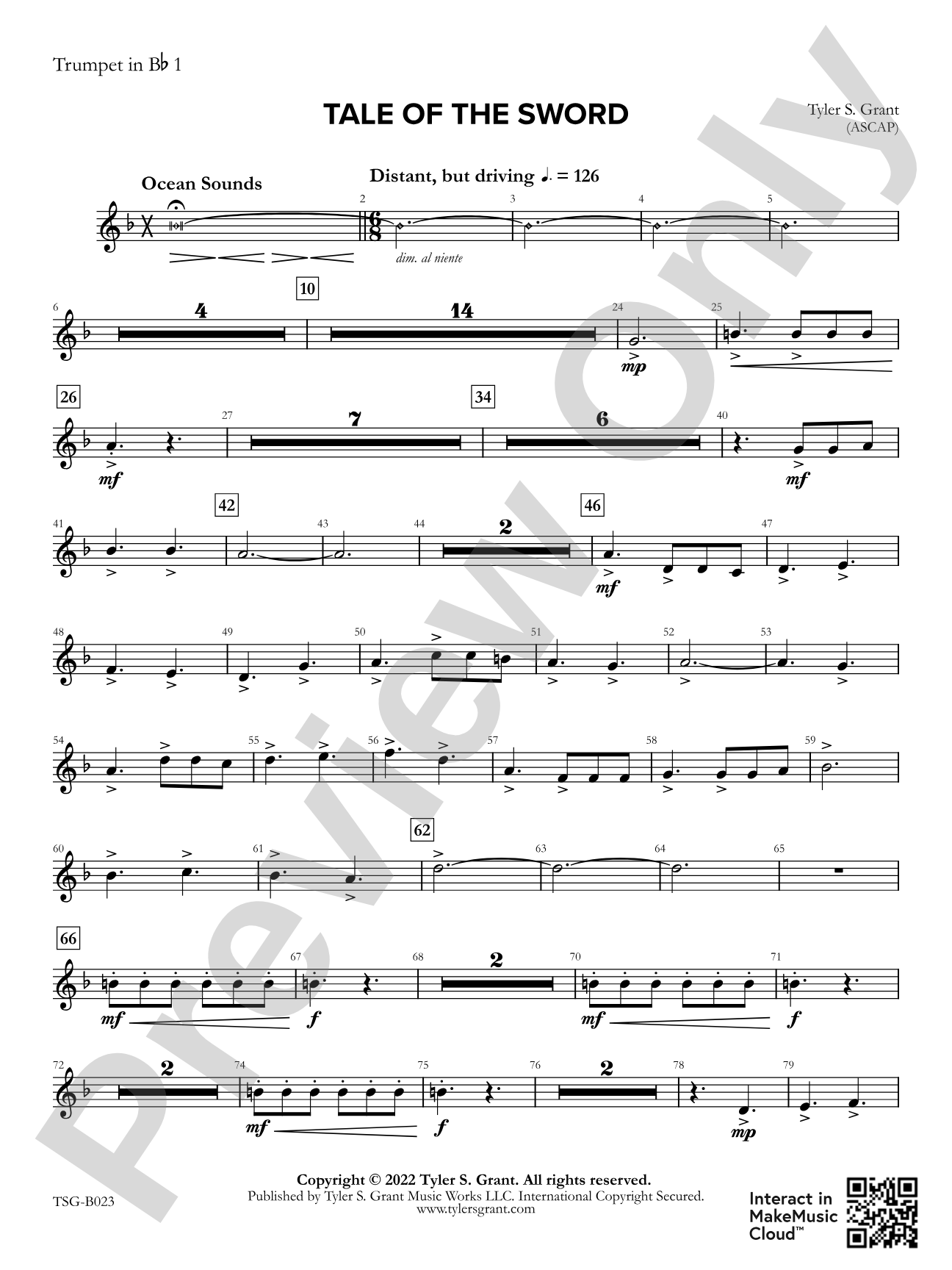 Tale of the Sword: 1st B-flat Trumpet