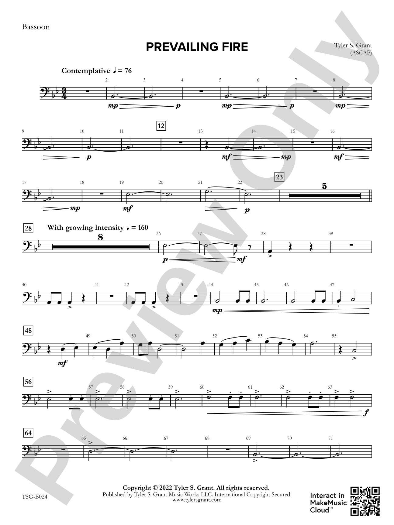 Prevailing Fire: Bassoon