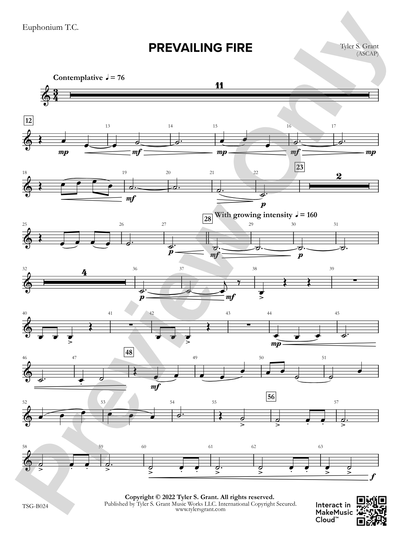 Prevailing Fire: Baritone T.C.