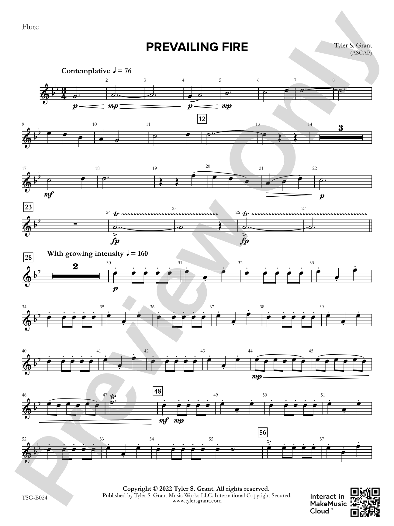 Prevailing Fire: 1st Flute