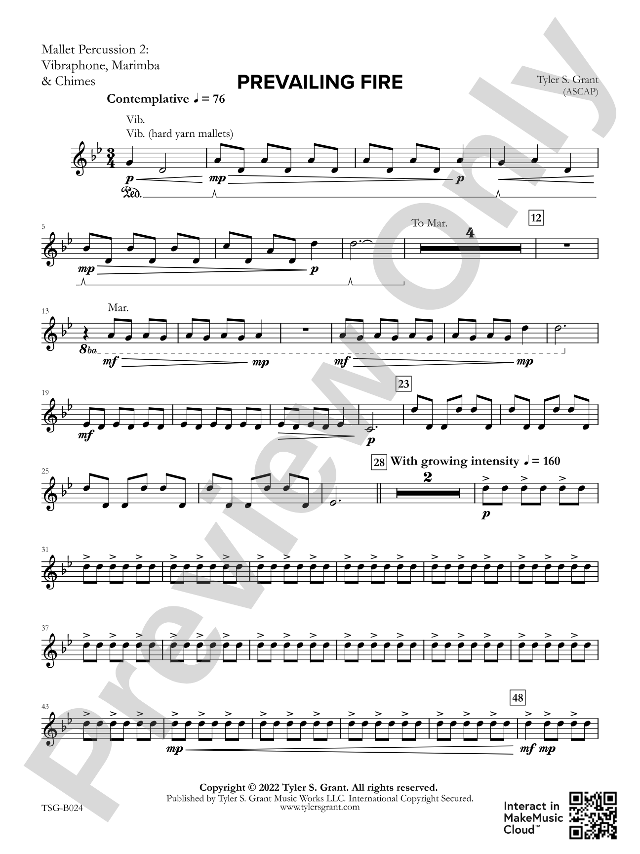 Prevailing Fire: 2nd Mallet Percussion