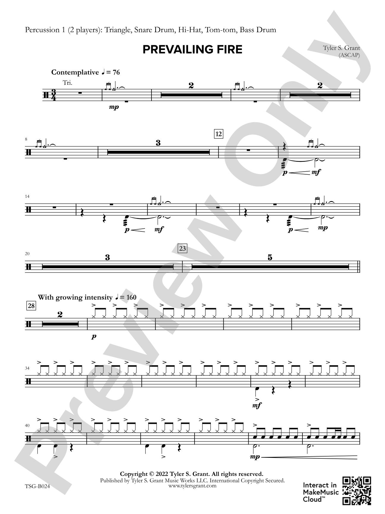 Prevailing Fire: 1st Percussion