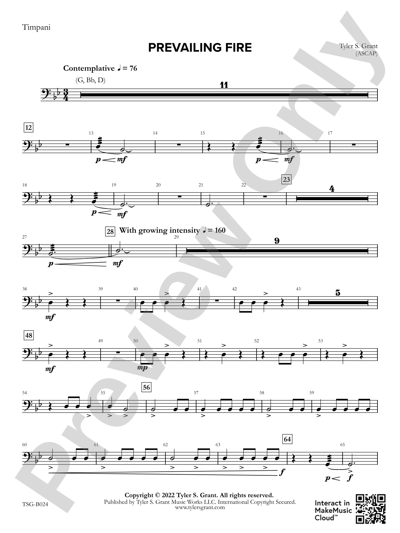 Prevailing Fire: Timpani