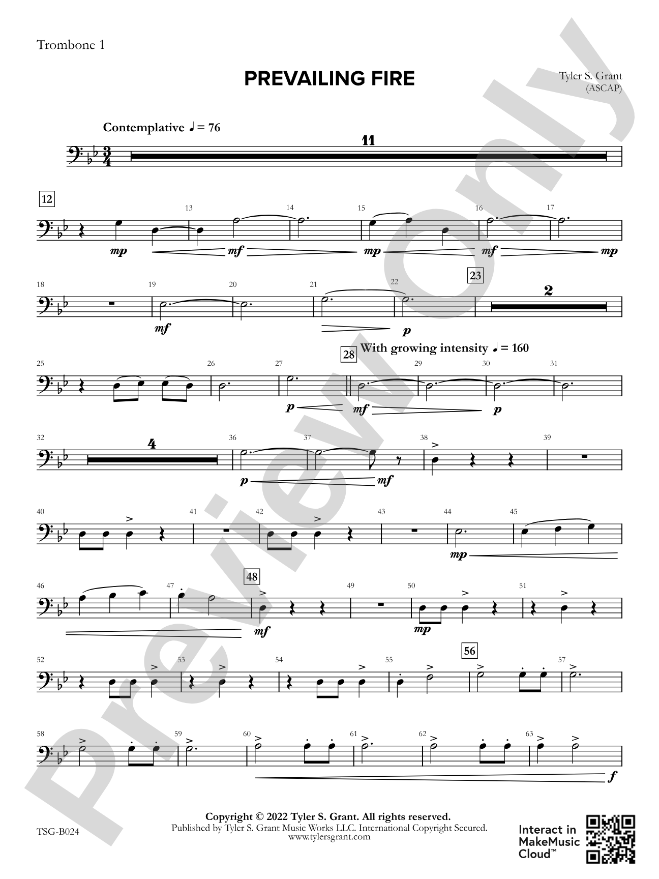 Prevailing Fire: 1st Trombone