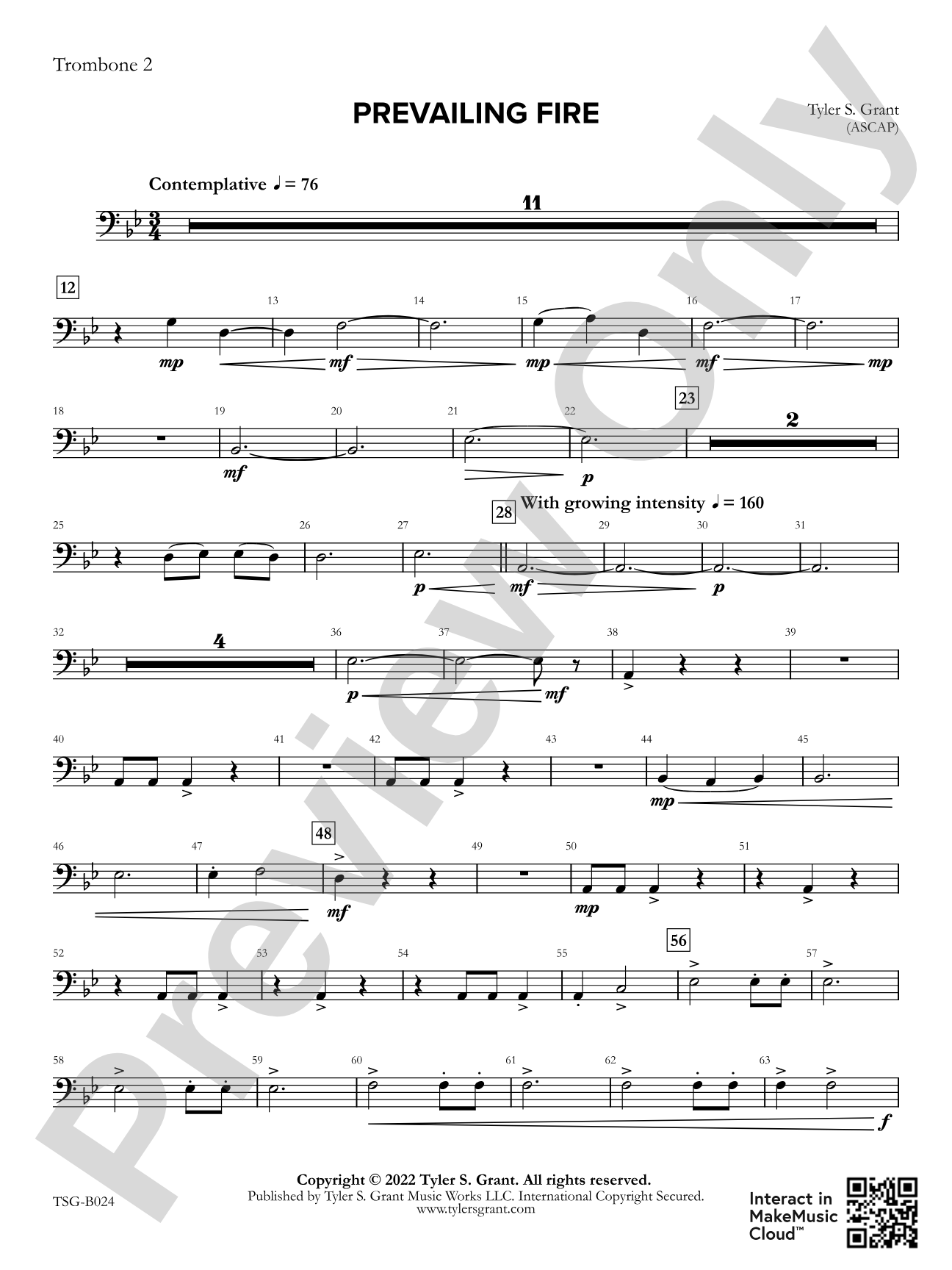 Prevailing Fire: 2nd Trombone