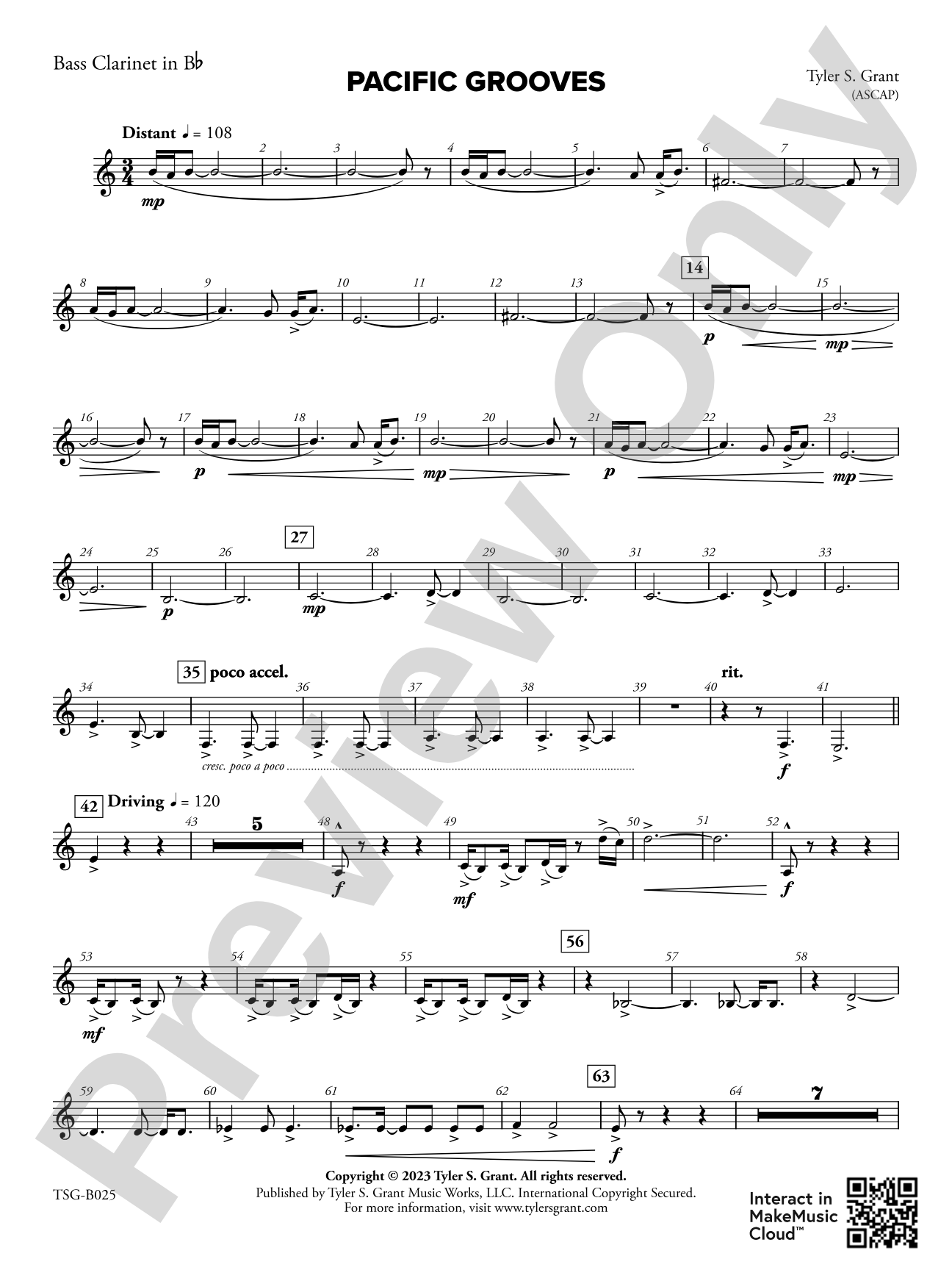 Pacific Grooves: Bass Clarinet