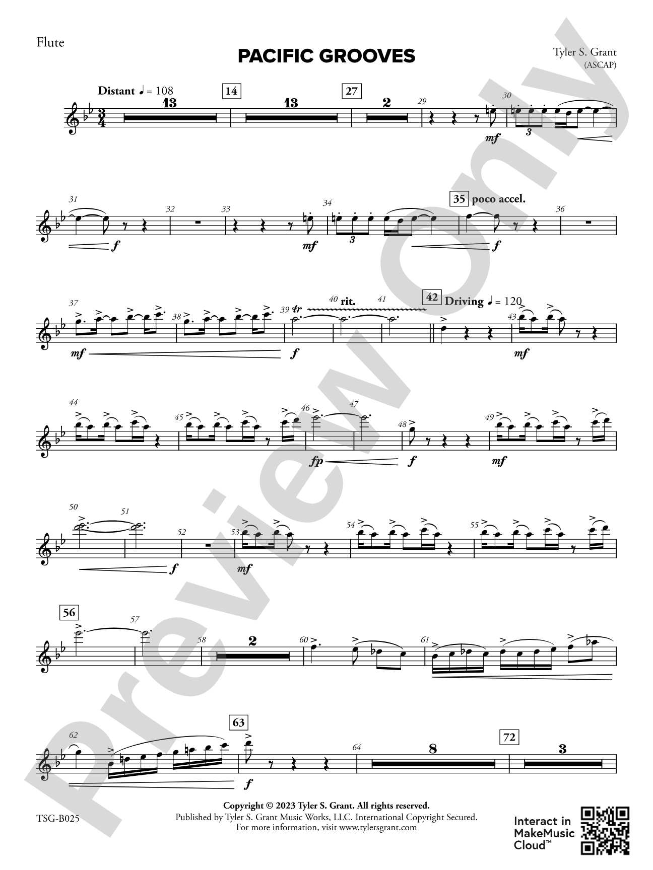 Pacific Grooves: 1st Flute