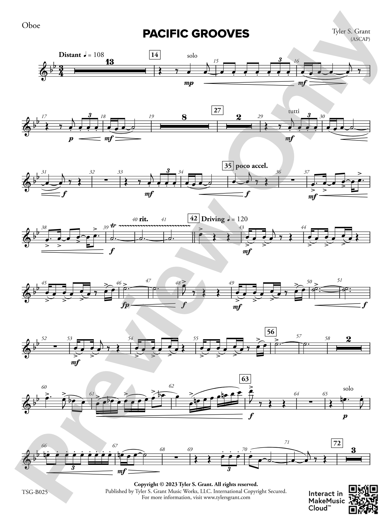 Pacific Grooves: Oboe