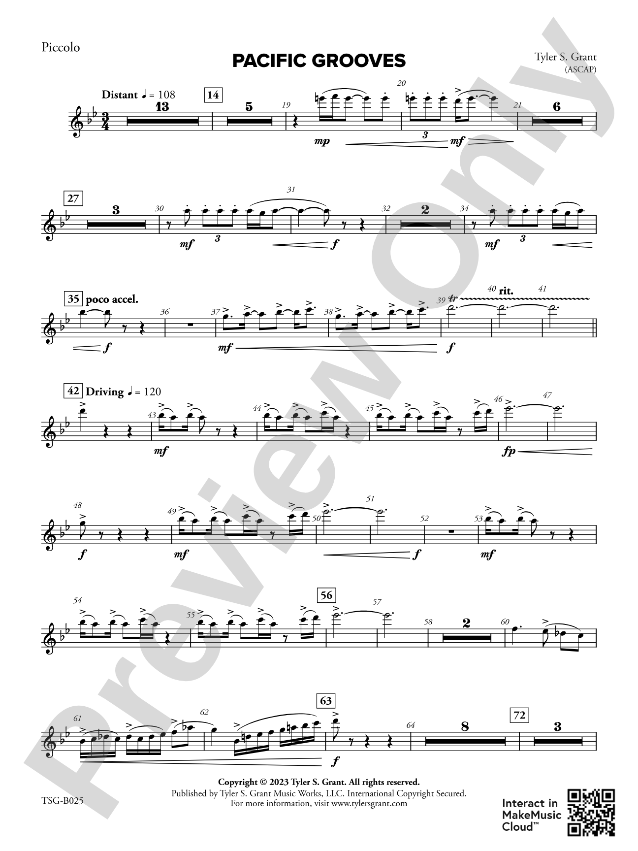Pacific Grooves: Piccolo