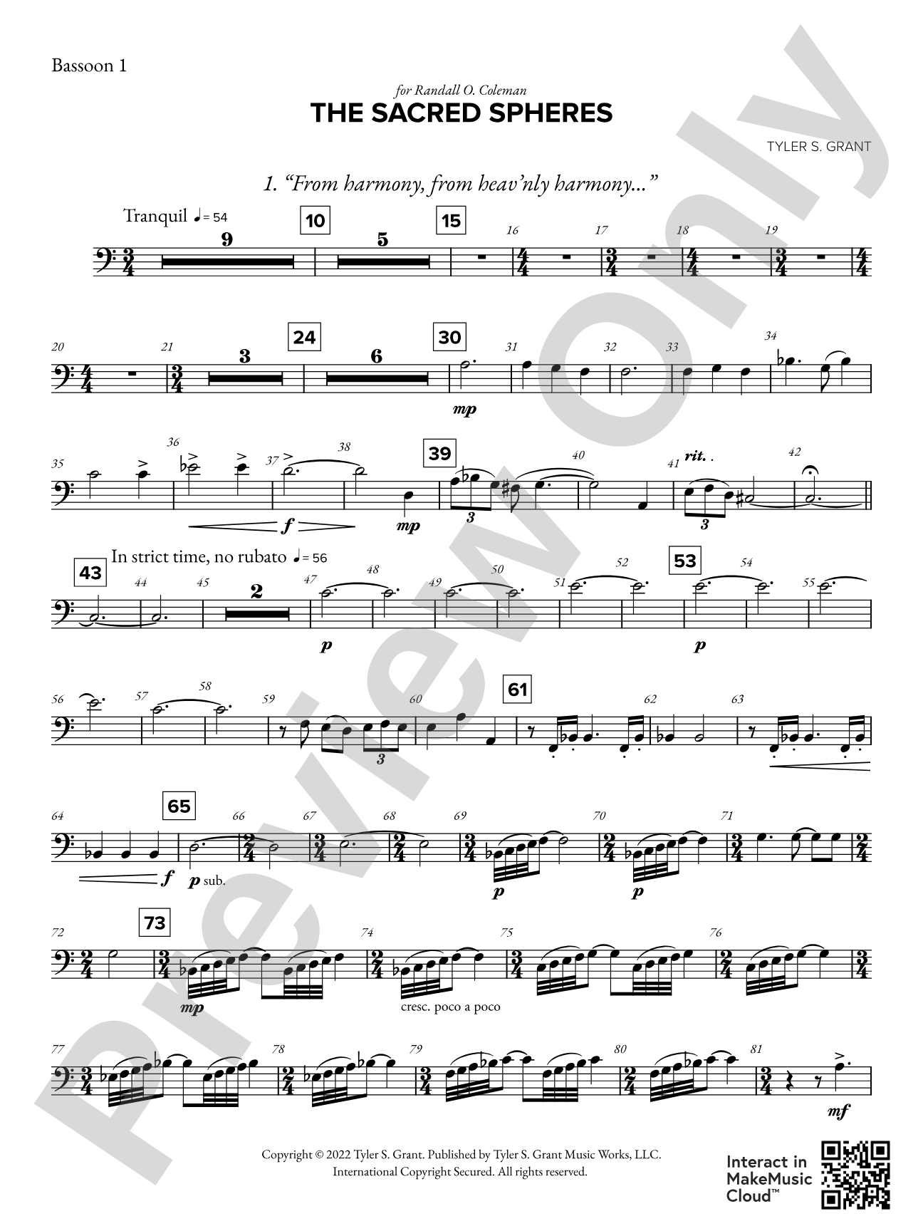 The Sacred Spheres: Bassoon