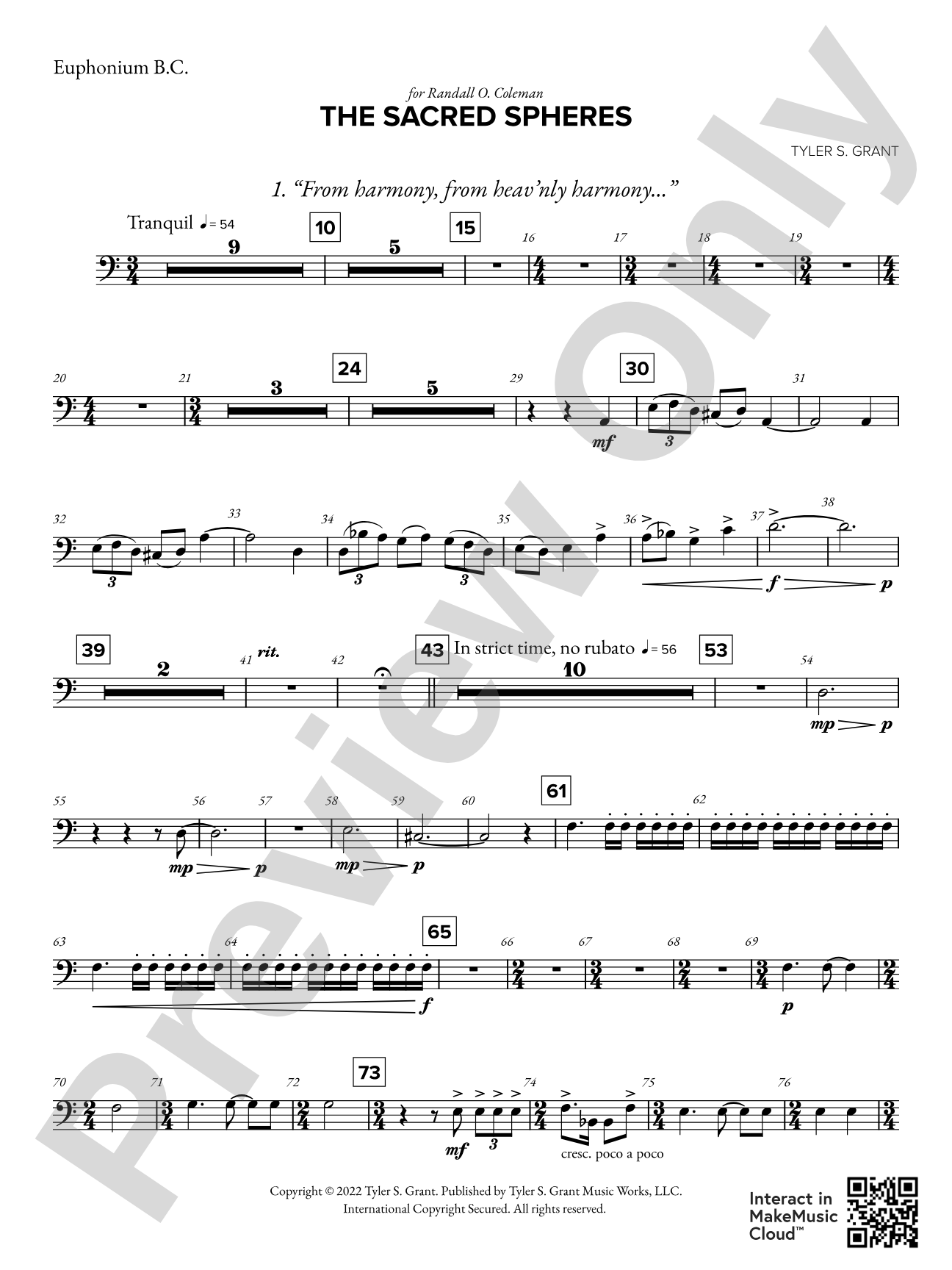 The Sacred Spheres: Baritone B.C.