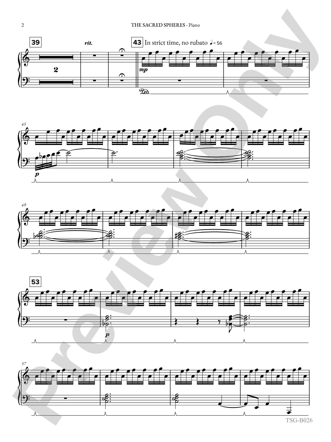 The Sacred Spheres: Piano Accompaniment