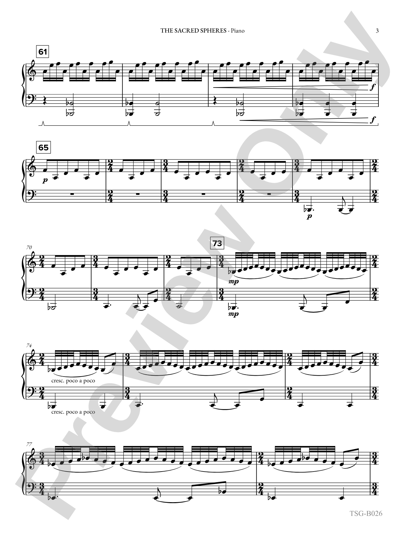 The Sacred Spheres: Piano Accompaniment