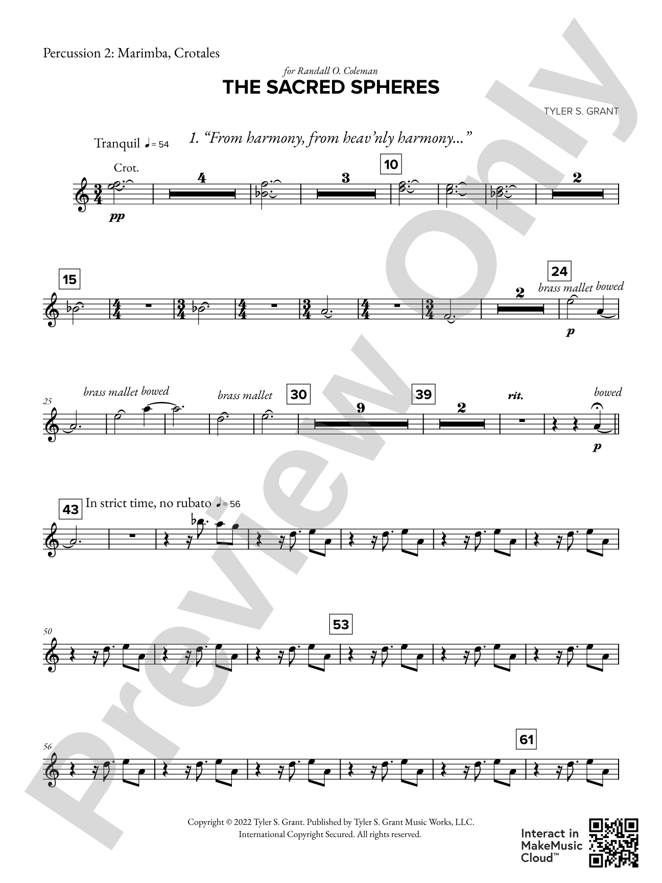 The Sacred Spheres: 2nd Percussion