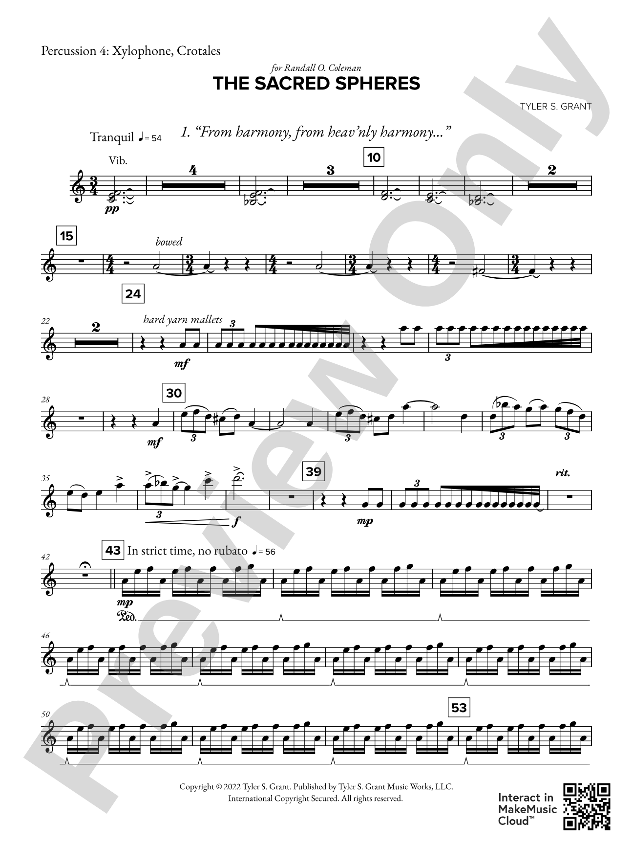 The Sacred Spheres: 4th Percussion