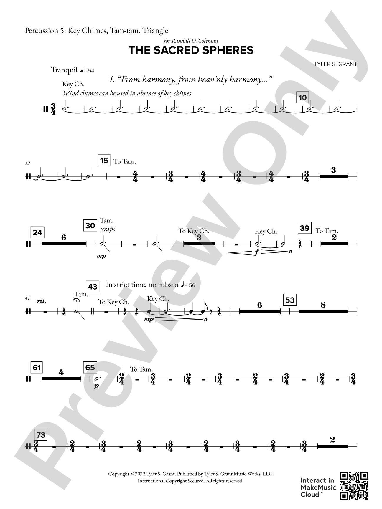 The Sacred Spheres: 5th Percussion