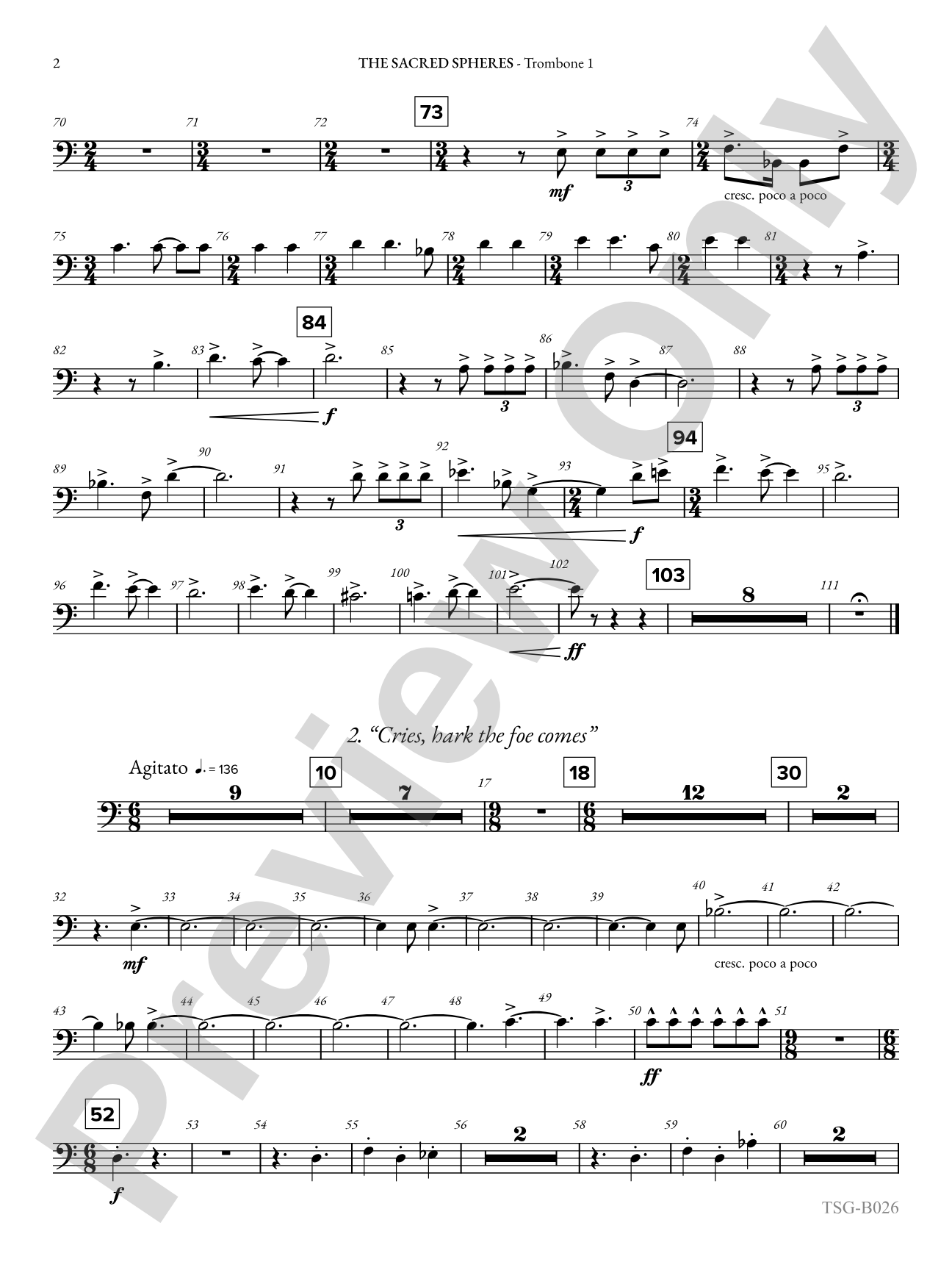 The Sacred Spheres: 1st Trombone