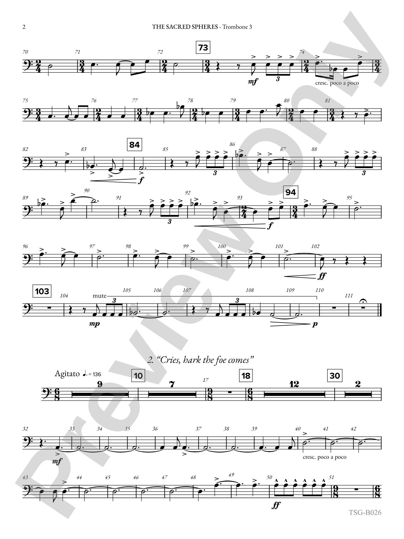 The Sacred Spheres: 3rd Trombone