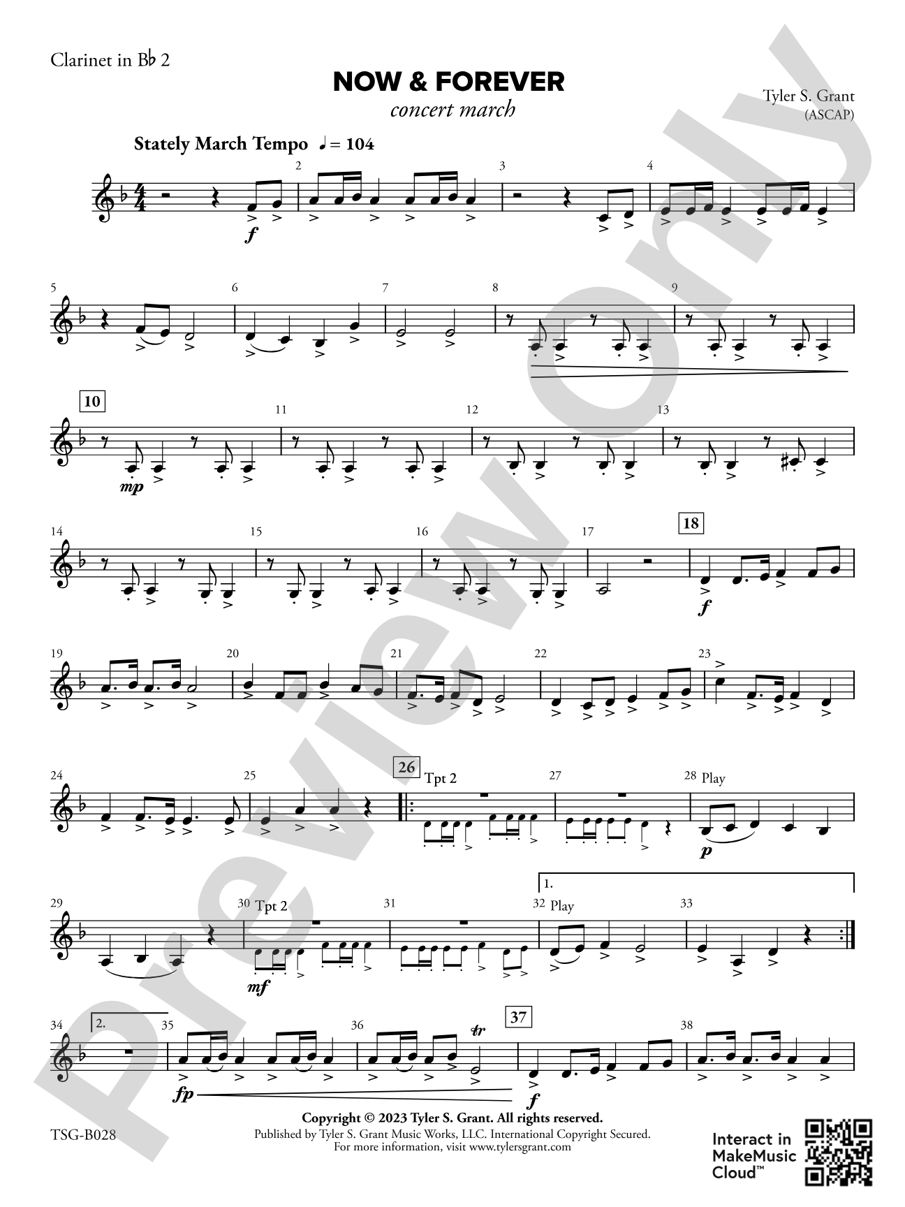 Now & Forever: 2nd B-flat Clarinet