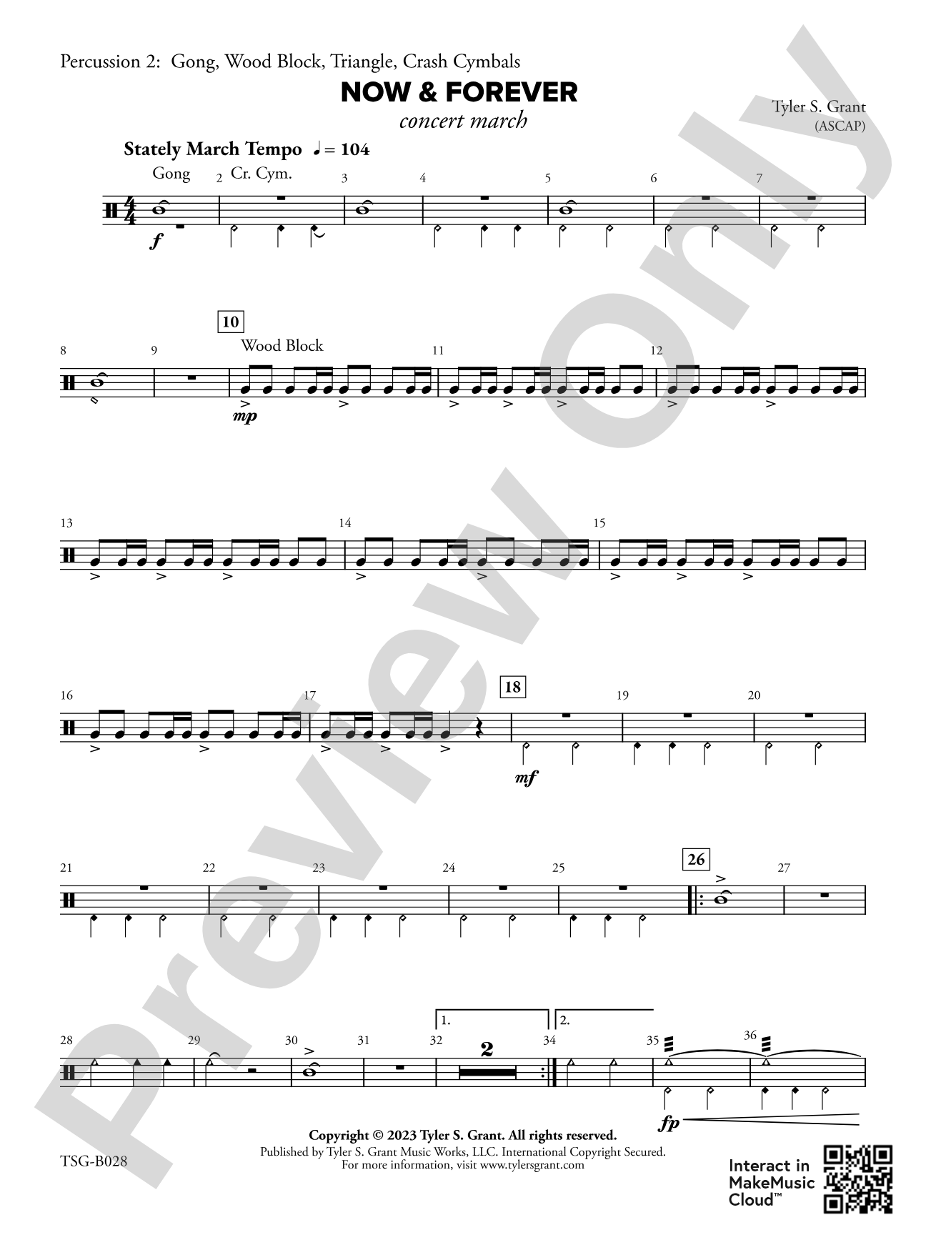 Now & Forever: 2nd Percussion
