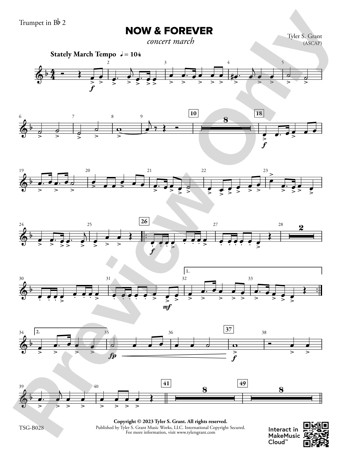 Now & Forever: 2nd B-flat Trumpet