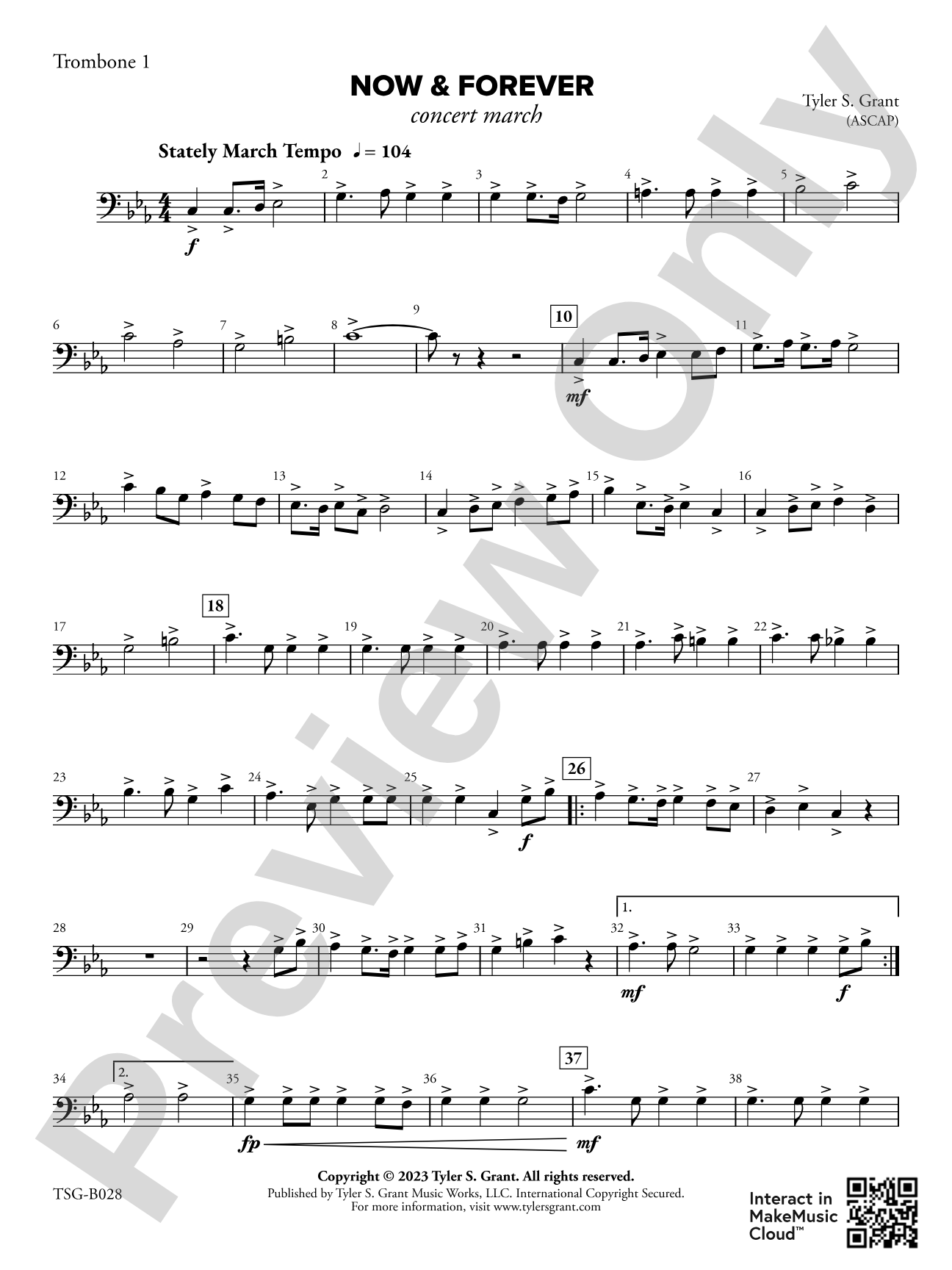 Now & Forever: 1st Trombone