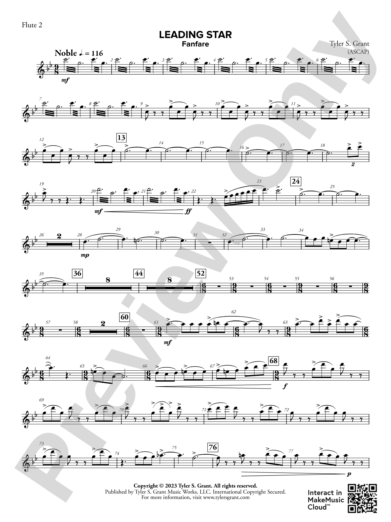 Leading Star Fanfare: 2nd Flute