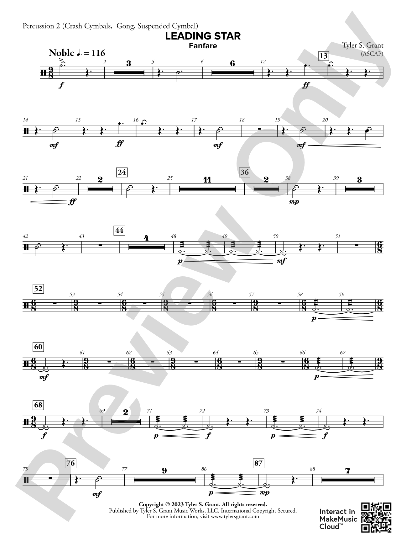 Leading Star Fanfare: 2nd Percussion