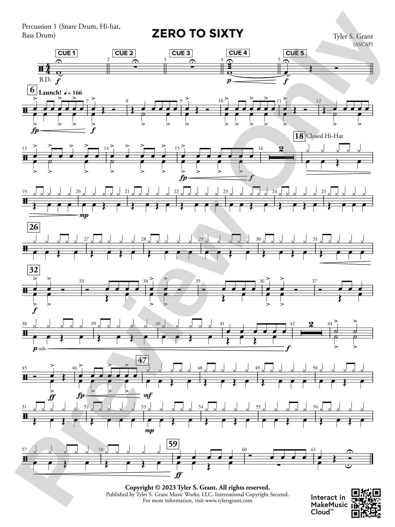 Zero to Sixty: 1st Percussion