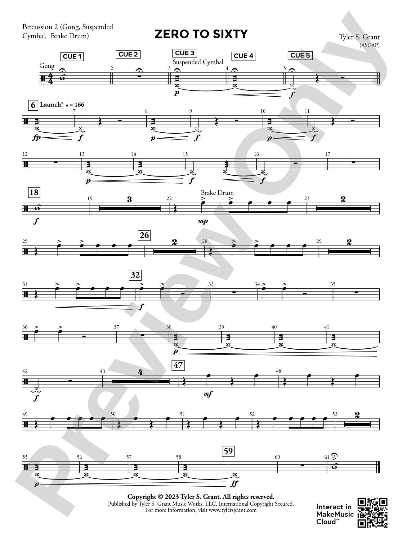 Zero to Sixty: 2nd Percussion