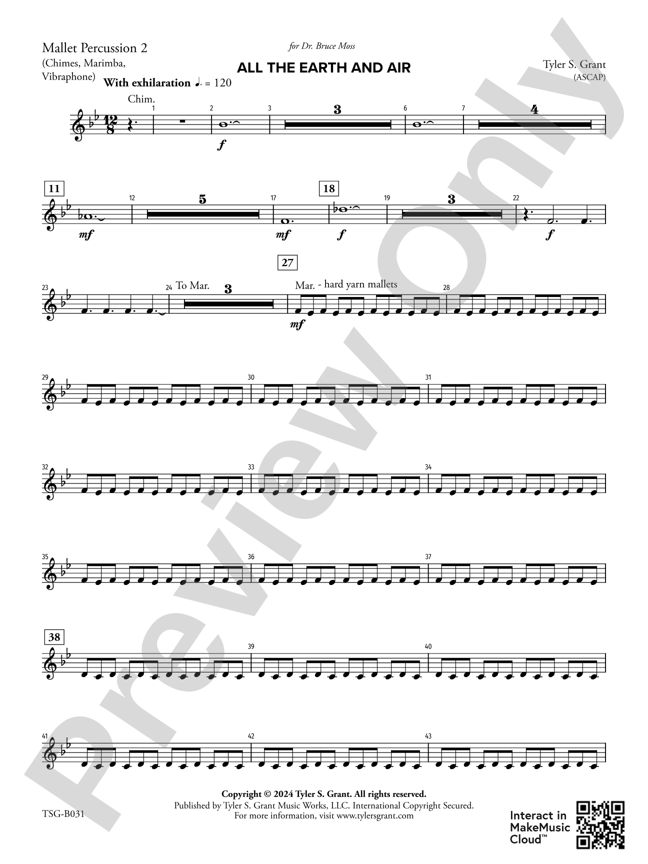All the Earth and Air: 2nd Mallet Percussion