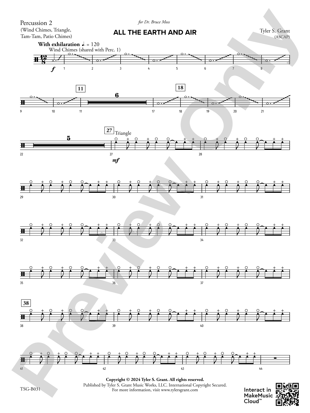 All the Earth and Air: 2nd Percussion