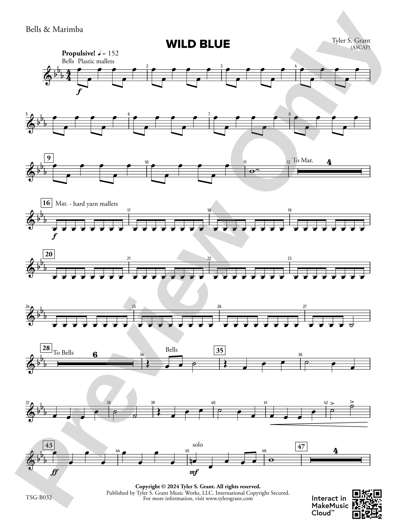 Wild Blue: Bells & Marimba