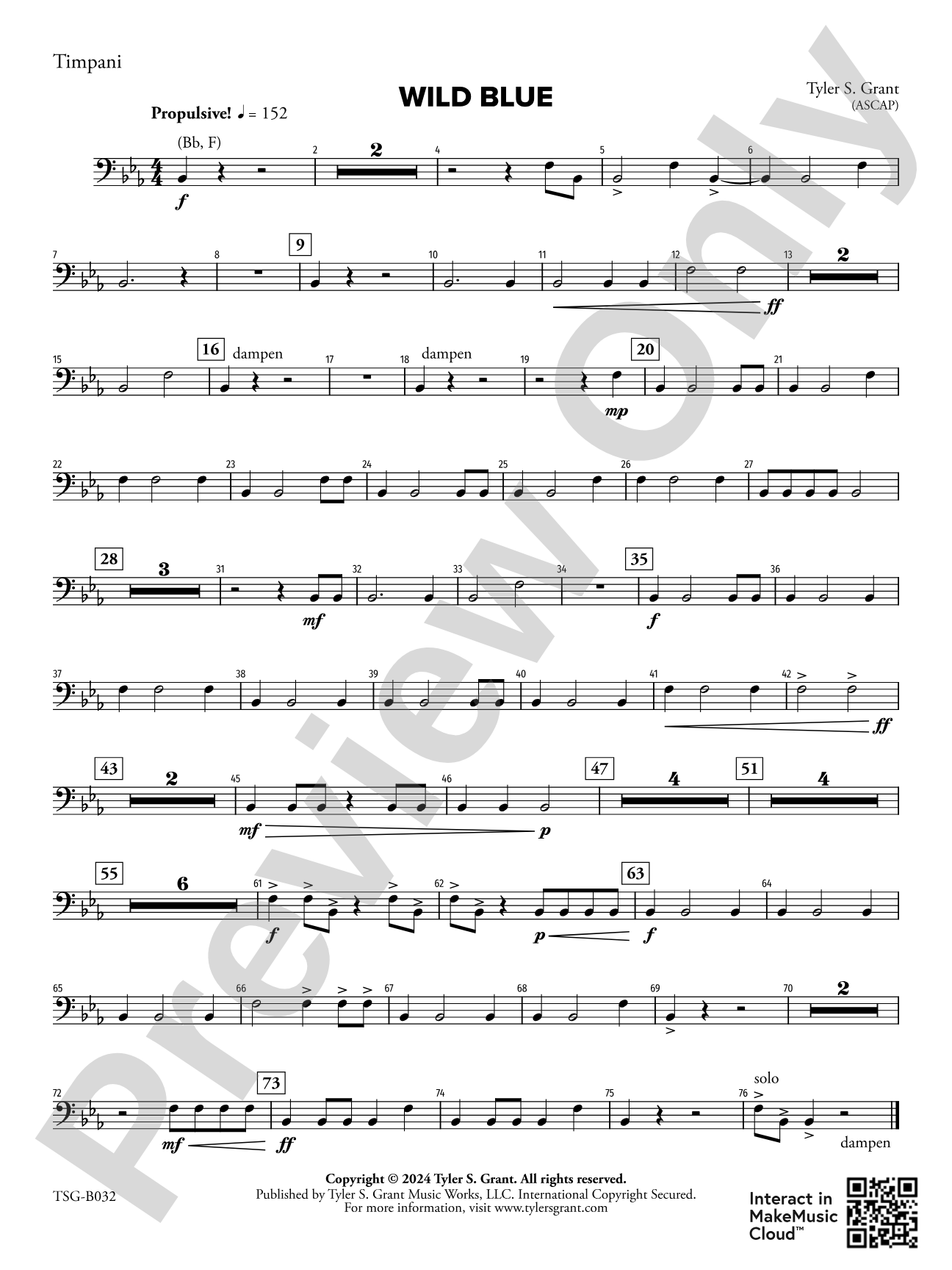 Wild Blue: Timpani
